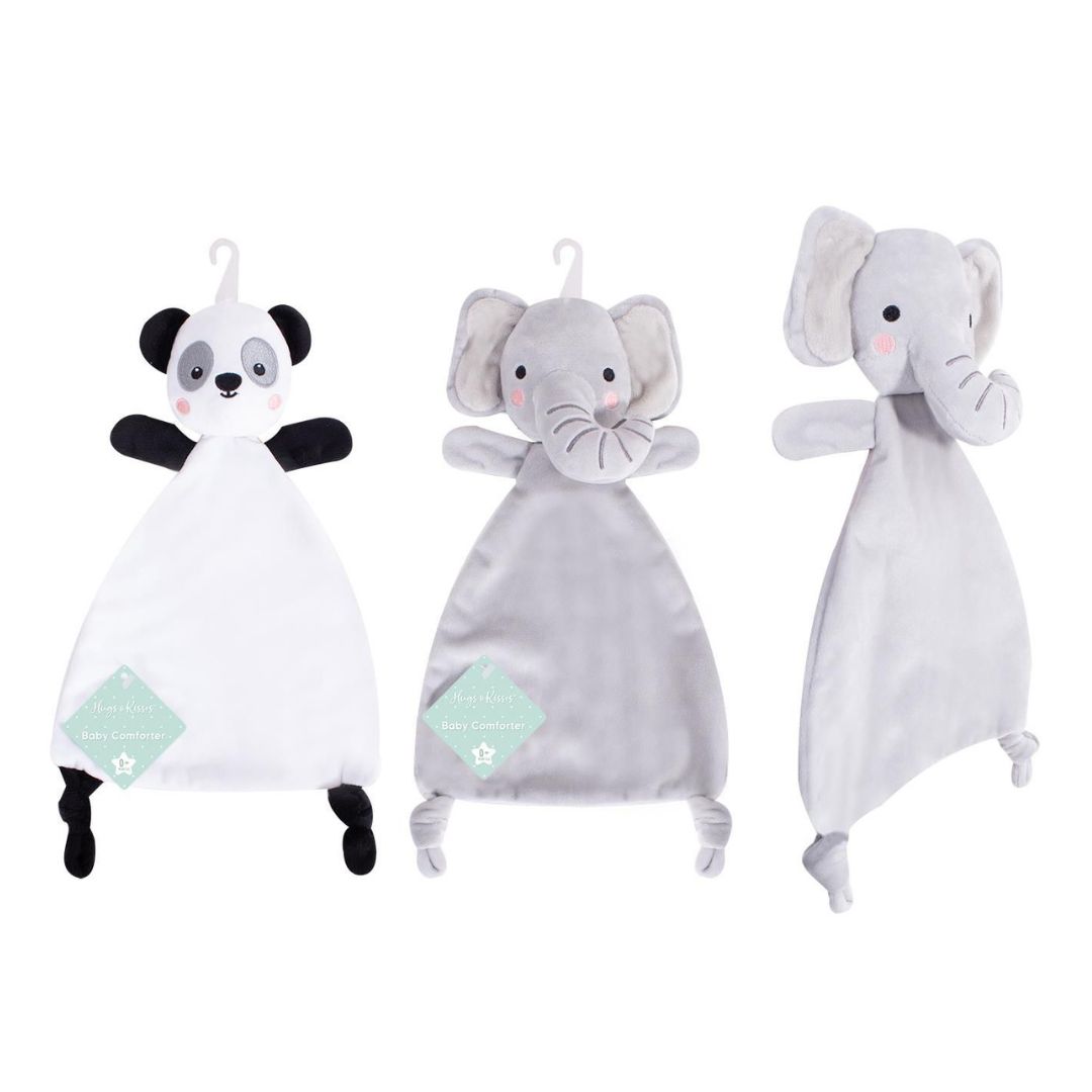 First Steps Plush Neutral Comforter - 2 Assorted Designs